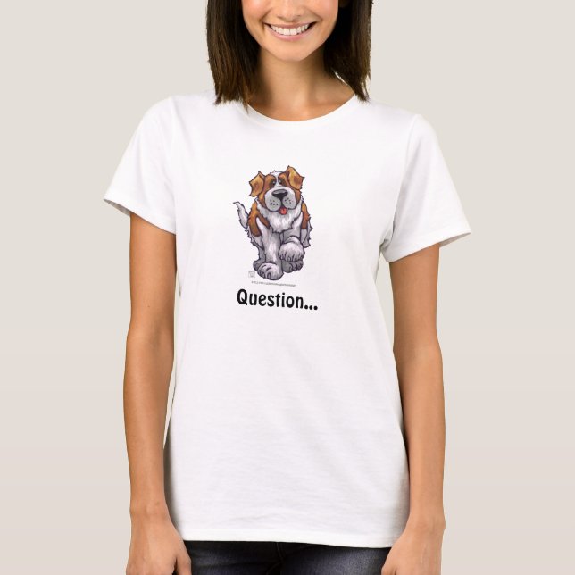 St. Bernard Big Butt Camisetas Humorosas (Anverso)