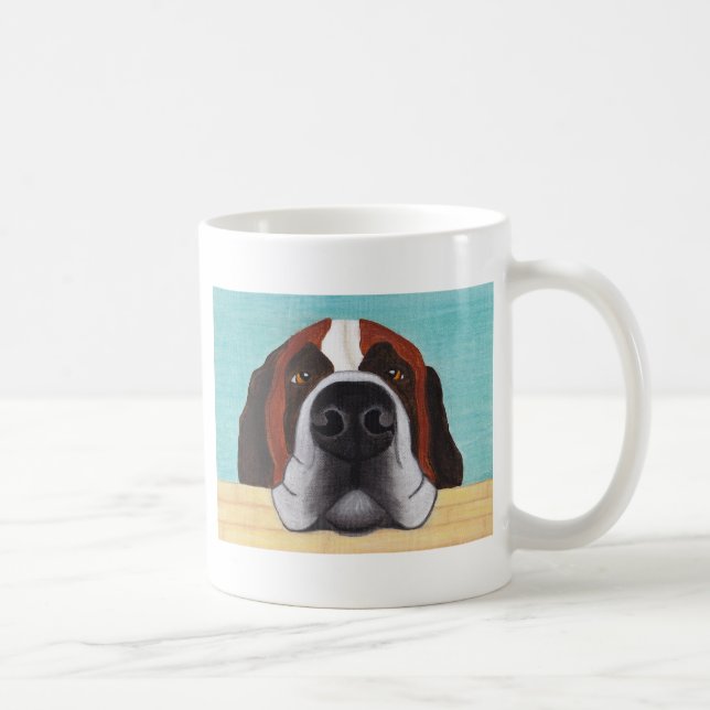 St Bernard - taza de café divertida (Derecha)