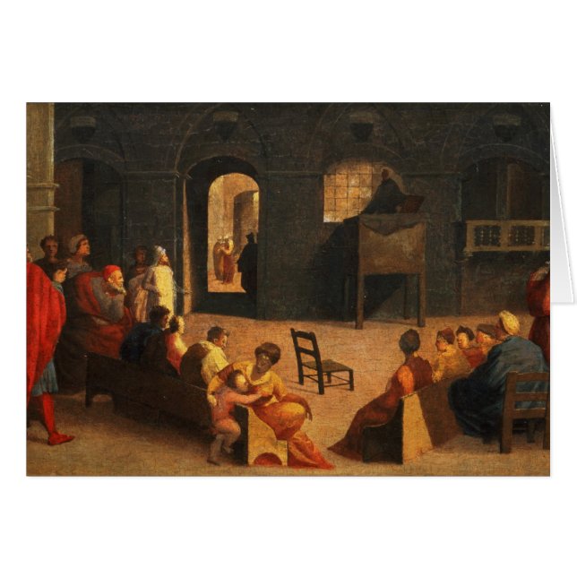 St Bernardino de la predicación de Siena (Anverso (Horizontal))