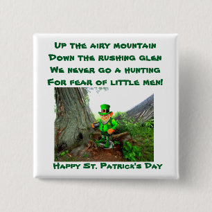 ST. Botón PATRICK'S DAY LEPRECHAUN POEM