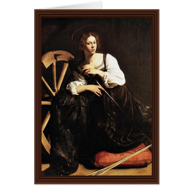 St. Catherine de Alexandría de Miguel Ángel Merisi (Frente)