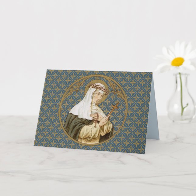 St. Catherine de Siena (BK 19) Tarjeta de felicita (Planta pequeña)