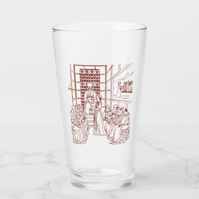 St Catherine disputando con académicos por Masolin (Anverso)