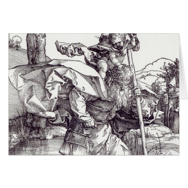 St Christopher que lleva al Cristo infantil, 1511 (Anverso (Horizontal))