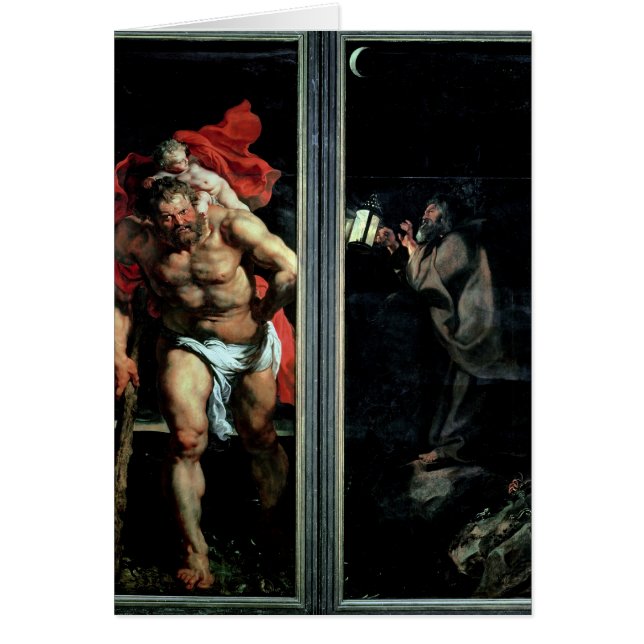St Christopher y el ermitaño (Frente)