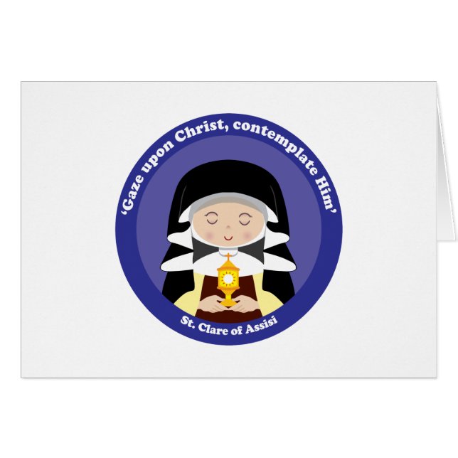 St. Clare de Assisi (Anverso (Horizontal))