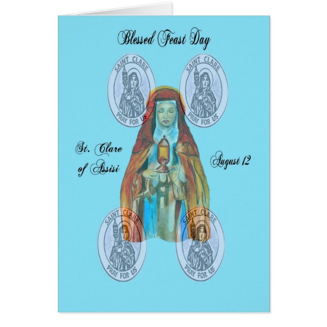 St. Clare del día de banquete de Assisi (Frente)