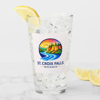 St. Croix Falls Wisconsin Scenic River & Cliffs 