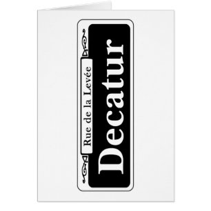 St. de Decatur, placa de calle de New Orleans