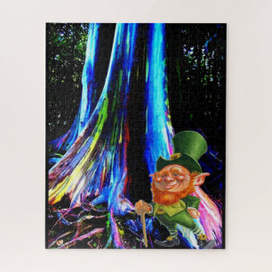 ST. EL DÍA DE PATRICK, LEPRECHAUN JIGSAW PUZZLE