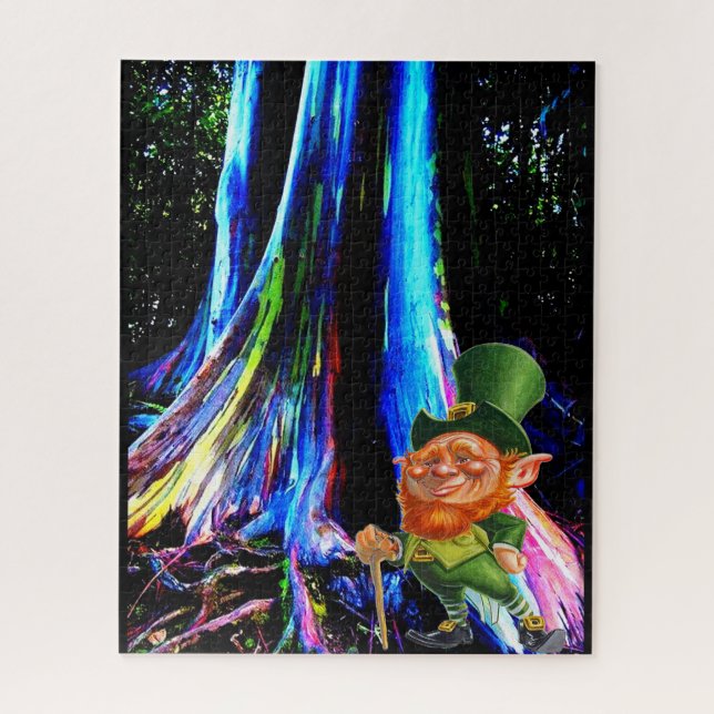 ST. EL DÍA DE PATRICK, LEPRECHAUN JIGSAW PUZZLE (Vertical)