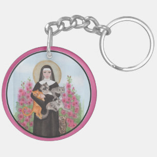 St. el patrón de Gertrudis del santo del llavero