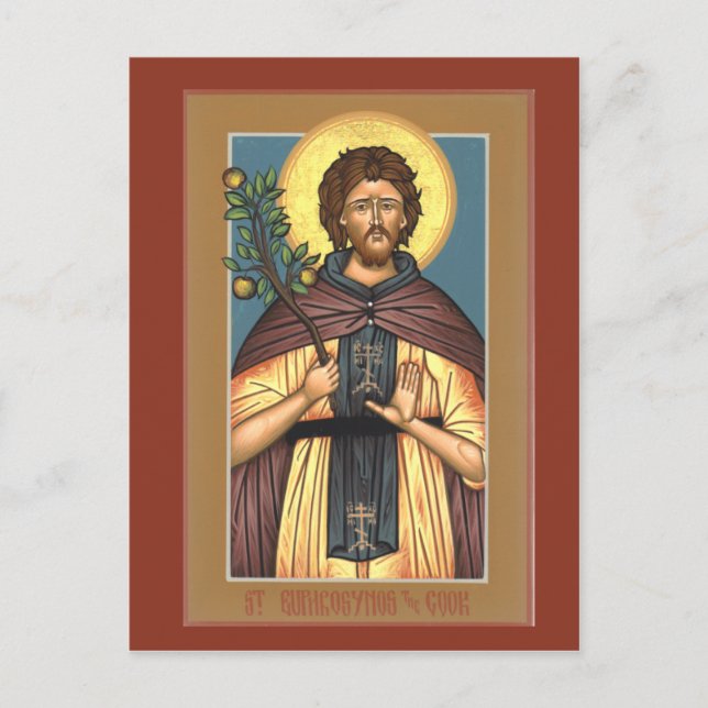 St. Euphrosynos, la tarjeta de oración de Cook (Anverso)