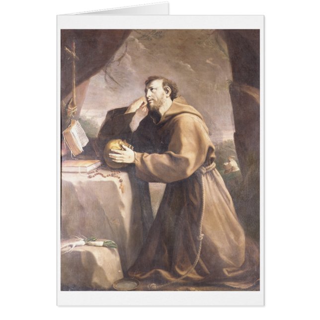 St Francis de Assisi en el rezo (Frente)