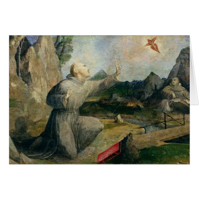 St Francis de Assisi que recibe los estigmas (Anverso (Horizontal))