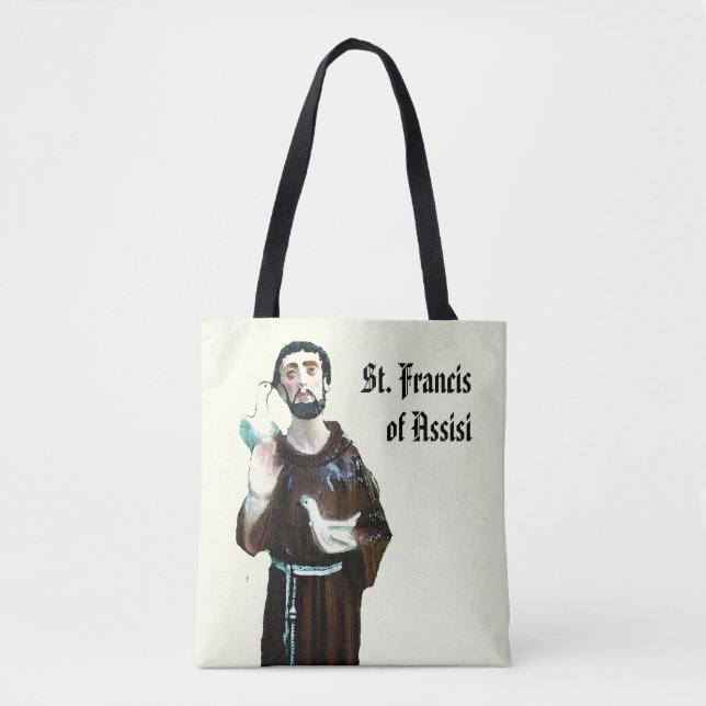 St Francis de la bolsa de asas católica del santo (Anverso)