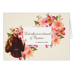 St Francis floral de la cita de Assisi