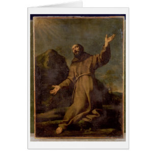 St Francis que recibe los estigmas