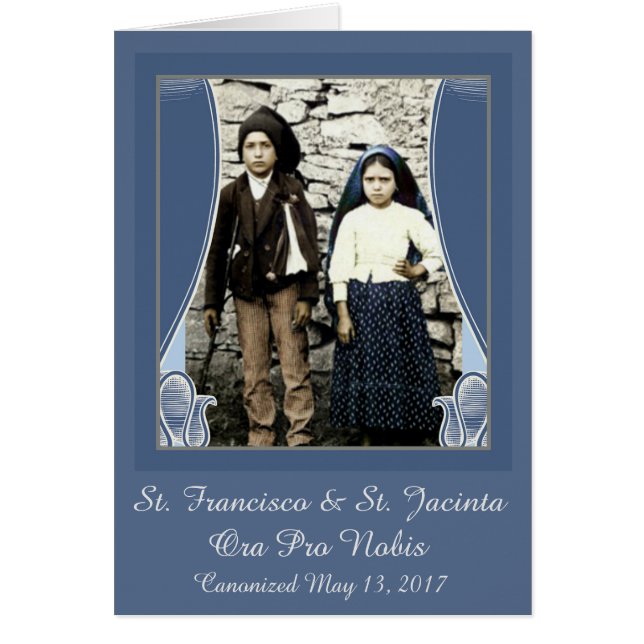 St. Francisco y St. Jacinta canonizada nuevamente (Frente)