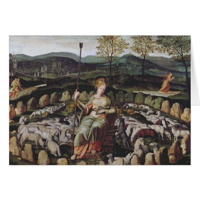 St. Genevieve que guarda a su multitud (Anverso (Horizontal))