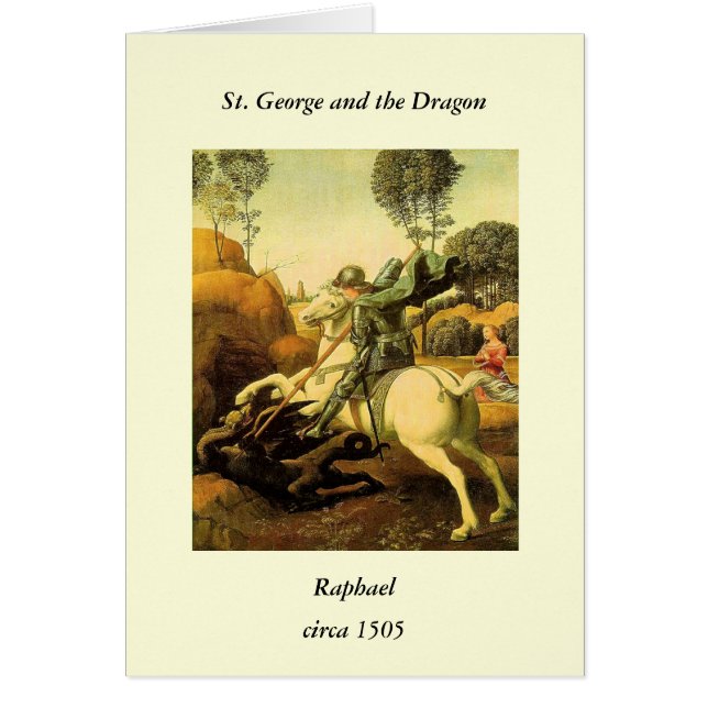 "St. George and the Dragon" de Raphael (alrededor  (Frente)
