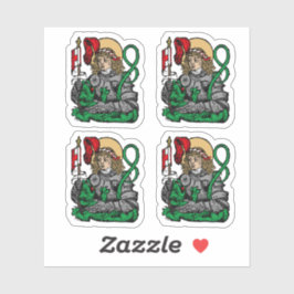 St. George y el Pegatina 4-Up Dragon (Nuremberg)