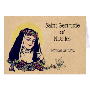 St. Gertrudis del santo patrón de Nivelles de