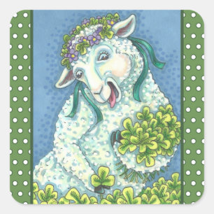 ST. Hoja de PEGATINAS de PATRICK'S IRISH EWE & SHA