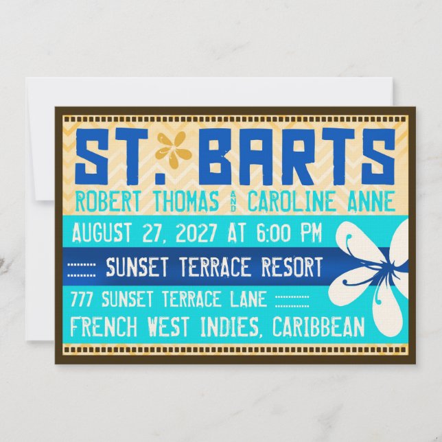 ST. Invitación de destino BARTS (Anverso)