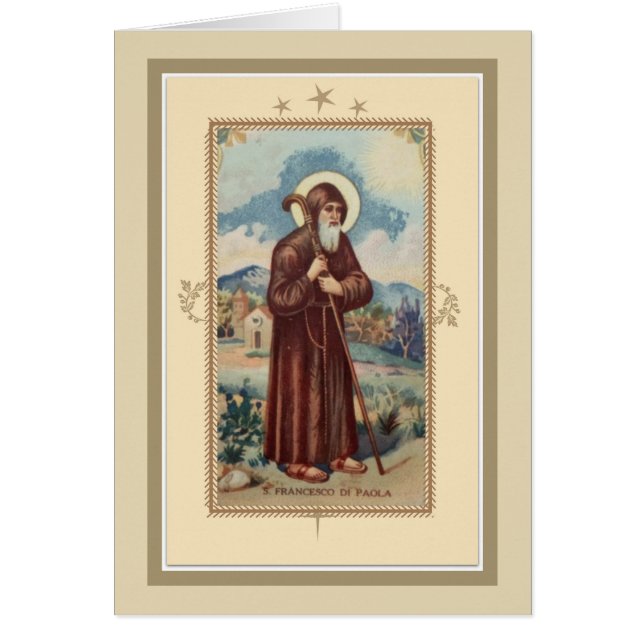 St. italiano Francisco Di Paola Religious (Frente)
