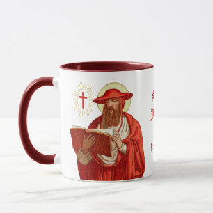 St. Jerome como cardenal con la taza del libro (P