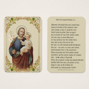 St. Joseph Poema religioso "Nails" (uñas) de Feene