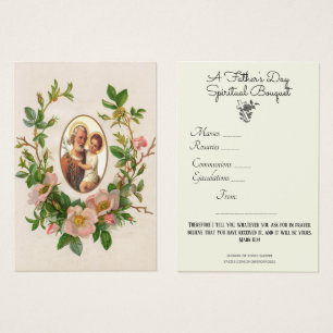 St. Joseph Spiritual Bouquet Tarjeta Santa Español