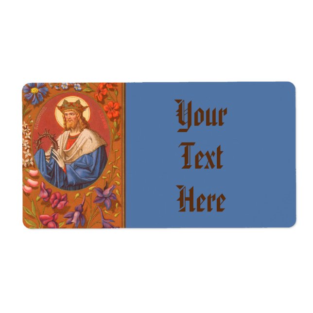 St. Louis IX the King (PM 05) Etiqueta ancha FBMP  (Frente)