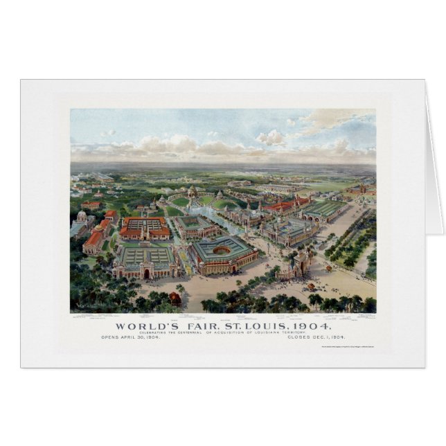 St. Louis, mapa panorámico de la feria de mundo (Anverso (Horizontal))