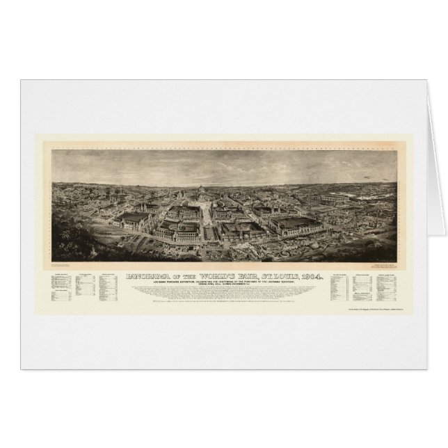 St. Louis, mapa panorámico de la feria de mundo (Anverso (Horizontal))