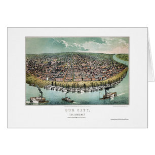 St. Louis, mapa panorámico del MES - 1859