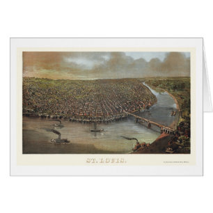 St. Louis, mapa panorámico del MES - 1873