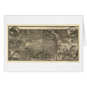 St. Louis, mapa panorámico del MES - 1876