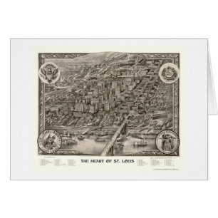 St. Louis, mapa panorámico del MES - 1907