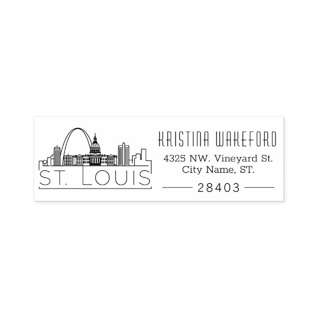 St. Louis | Sello de autoenlace de dirección de Pe (Diseño)