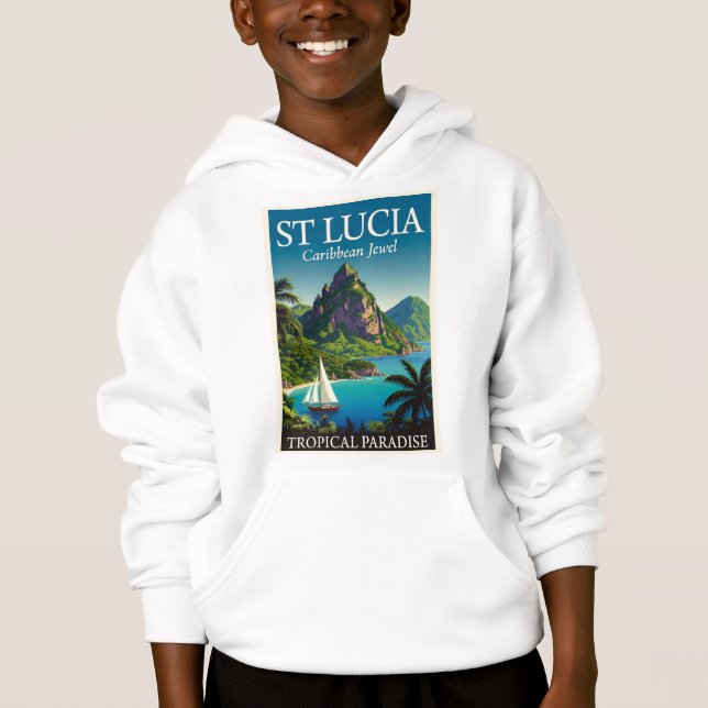 St Lucia Caribbean Jewel  T-Shirt (Anverso)