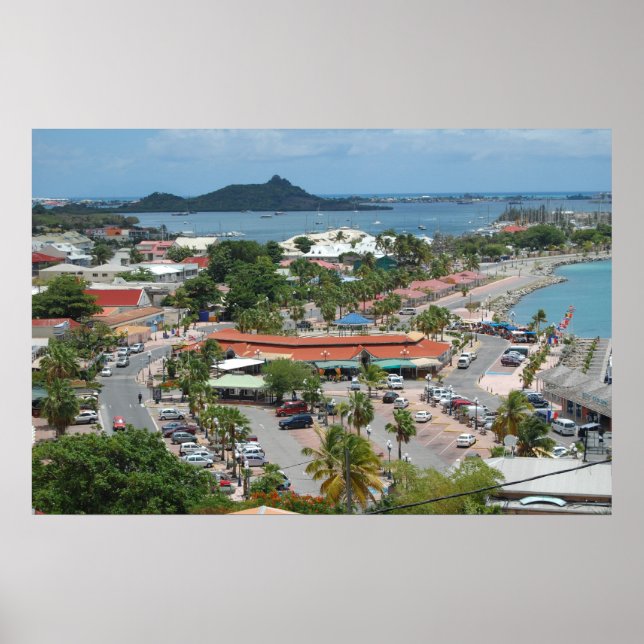 St. Maarten - Impresión de Posters de Marigot Bay (Frente)