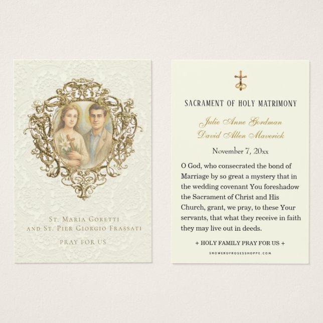 St. Maria Goretti & St. Pier Giorgio Wedding  (Anverso y reverso)