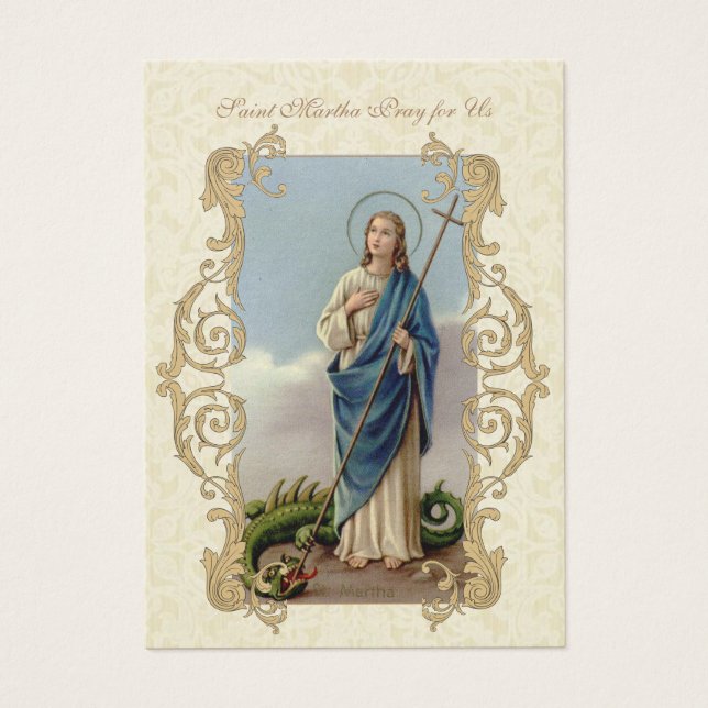 St. Martha 9 semanas Novena HOLY CARD (Frente)