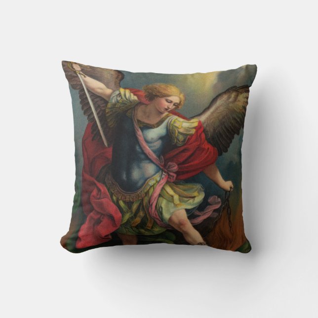 St. Michael el Cojín decorativo Archangel (Anverso)