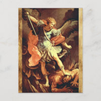 St. Michael, la tarjeta de oración Archangel