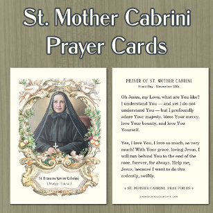 St. Mother Cabrini Prayer Religious Nun