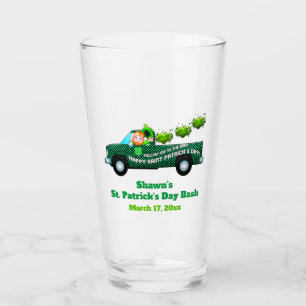 St Patricks Day Fiesta Leprechaun Funny Beer Pint