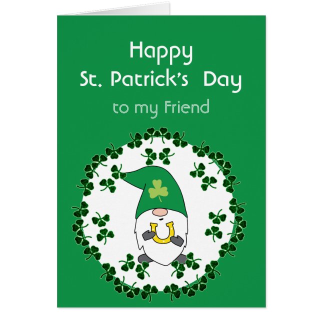 St. Patrick's Day Leprechaun Luck Custom Name (Frente)